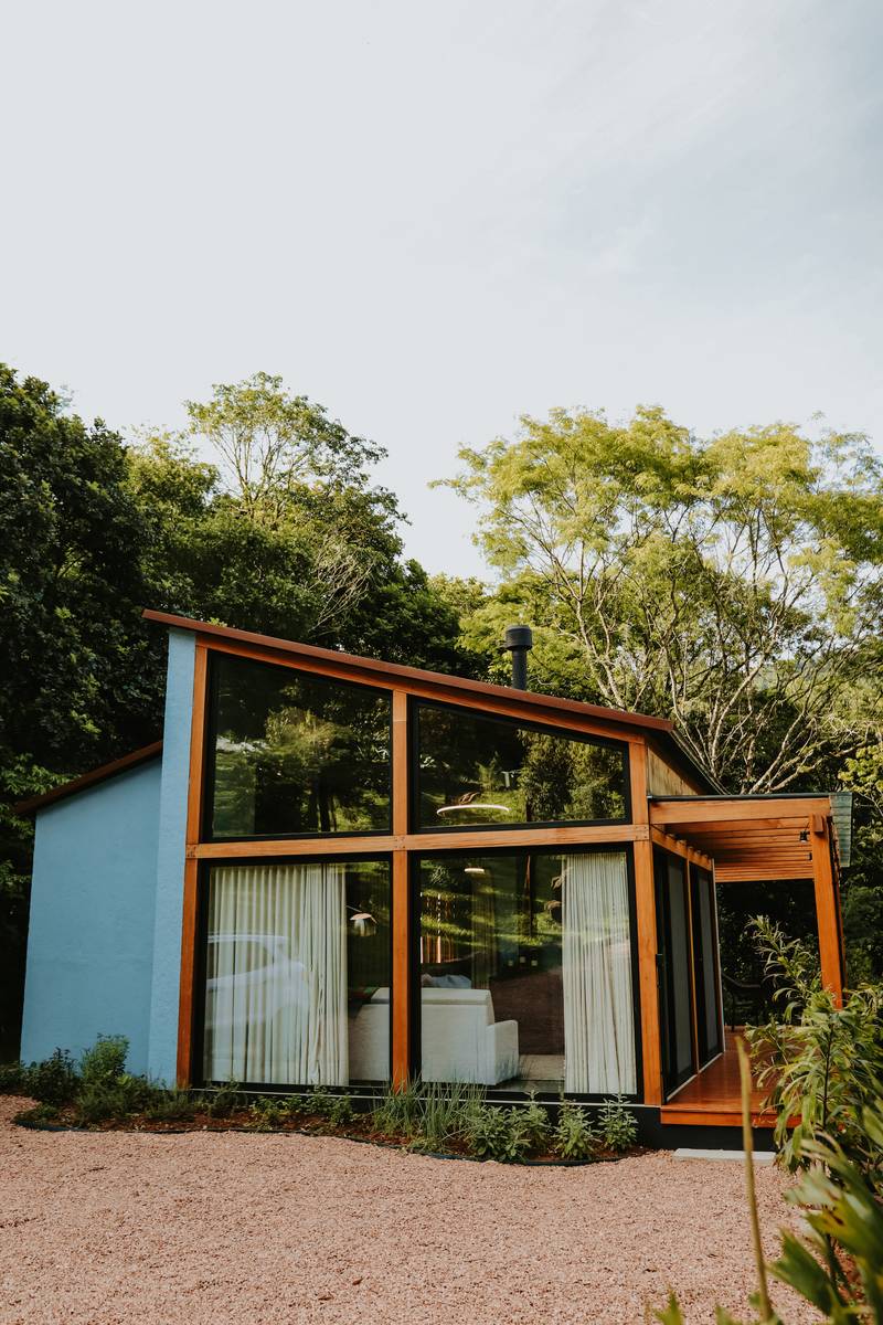 Cabana Azul: a fachada