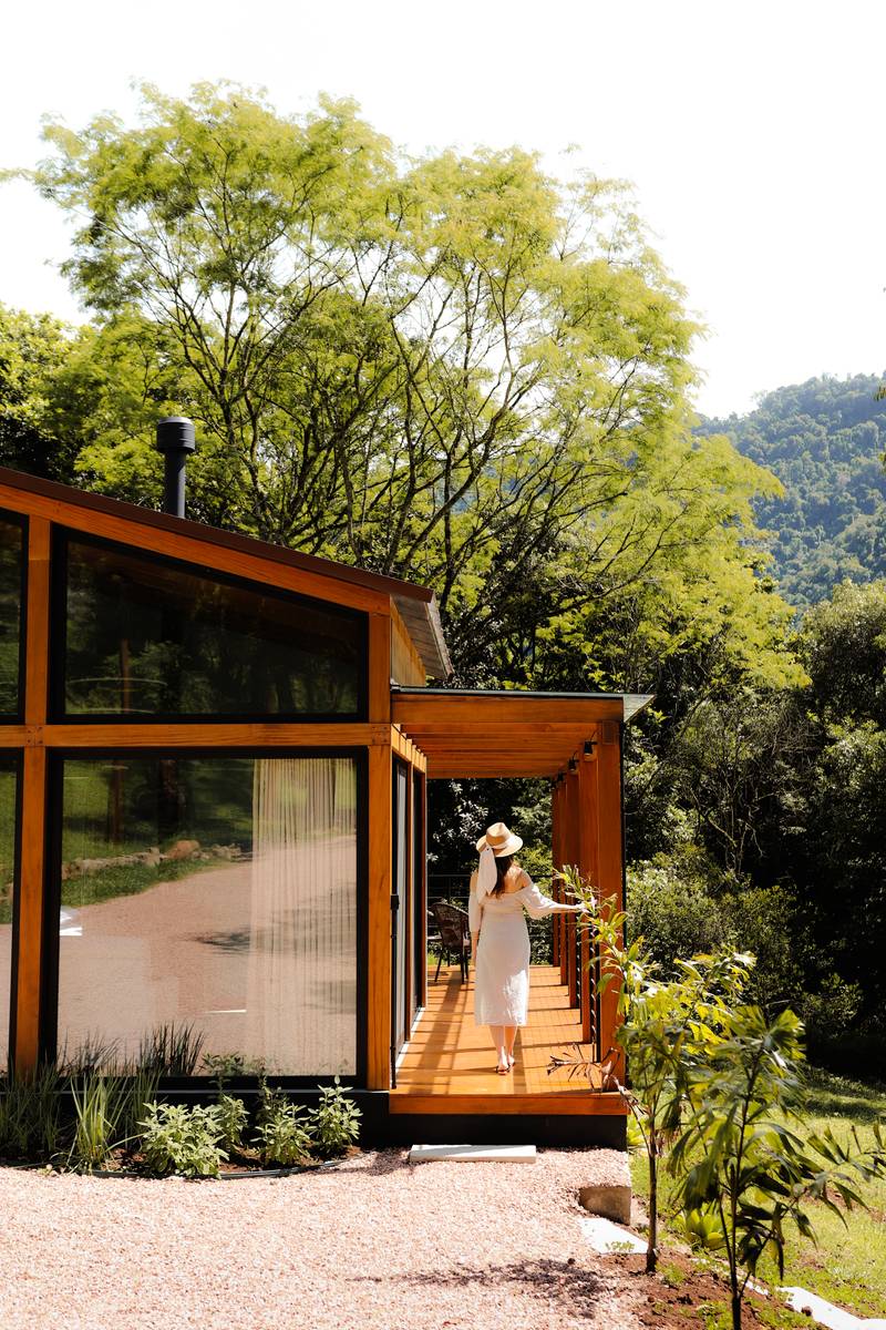 Cabana Azul: a varanda