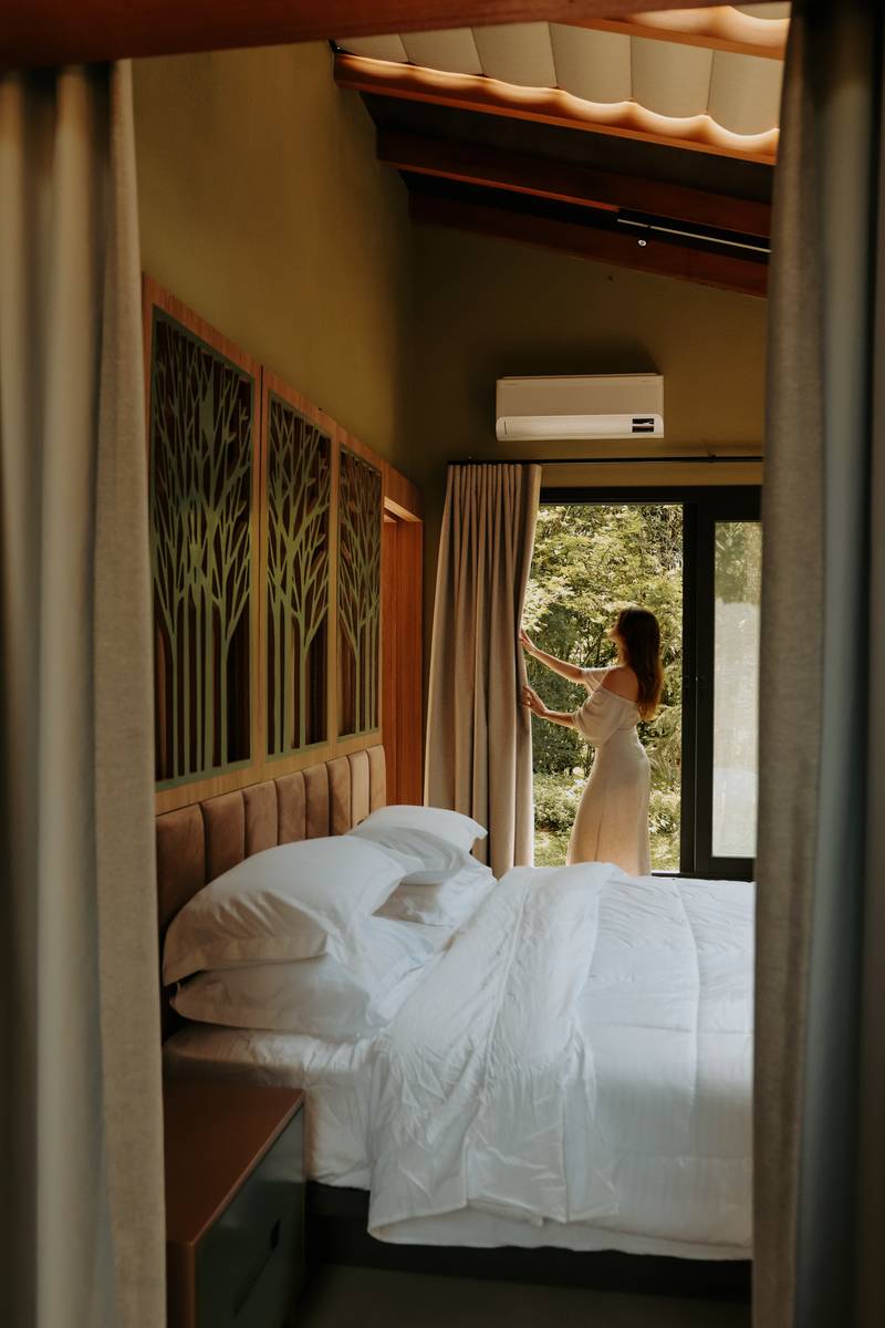 Cabana Azul: quarto com vista