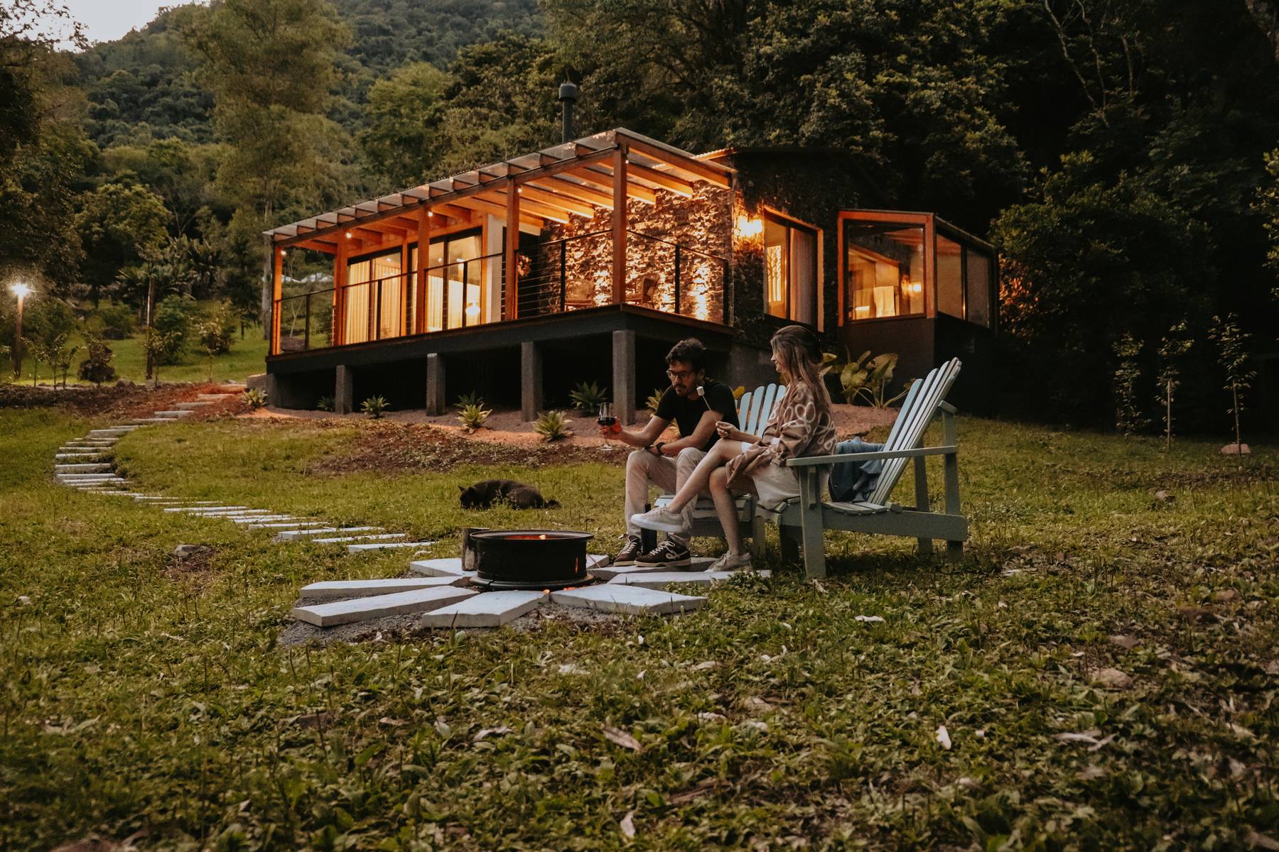 Cabana Azul: fim de tarde